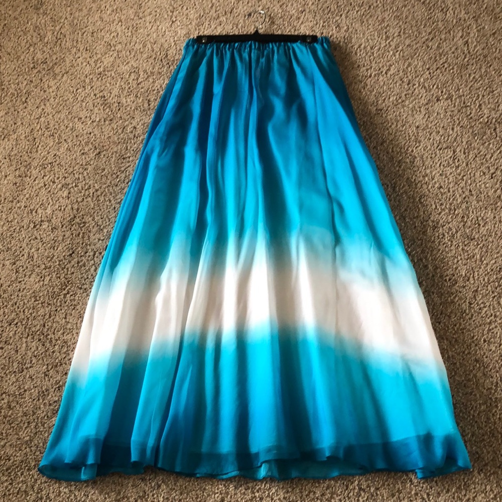 White House Black Market Silk Skirt